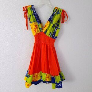 Balina Girls Colorful Hawaiian Sundress Size M